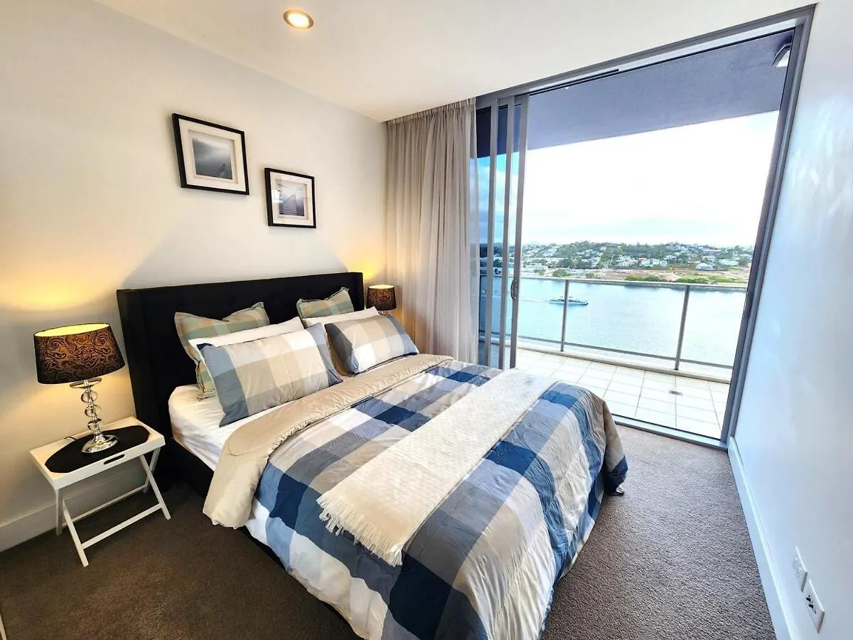 Apartment Spacious River View Escape With Free Secure Park - 2Br, 2Ba And Sofa Bed Brisbane